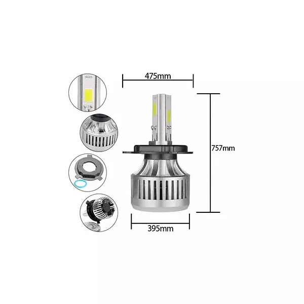 Bombillo 6000 Lúmenes Moto Led