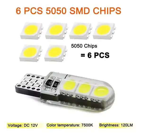 Bombillo T10 Led Blanco Flash