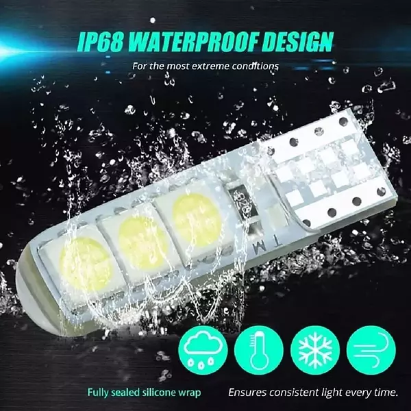 Bombillo T10 Led Azul Fijo