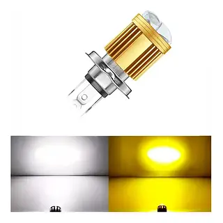 Bombillo H4 Tipo Lupa Dual Color