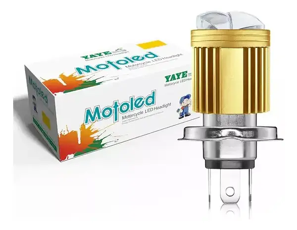 Bombillo H4 Tipo Lupa Dual Color